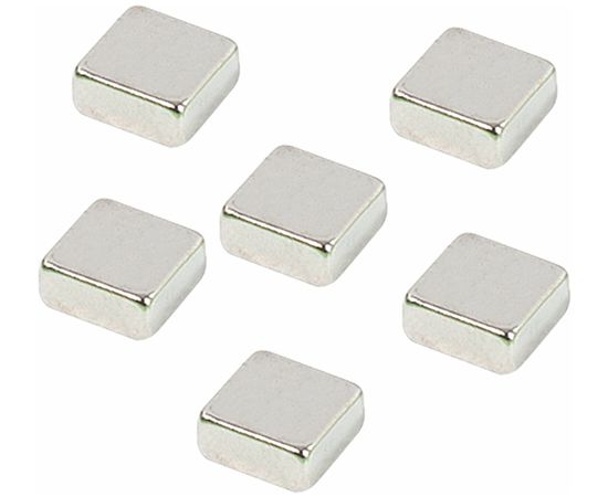 2x3 magnēti stikla tāfelei 10 x 10 x 6 mm; 6 gab./iepak. (AM150)