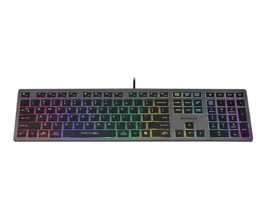 A4Tech FSTYLER FX60H (Neon Backlit) keyboard USB QWERTY Black, Grey