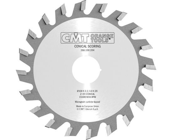 Regulējams priekšzāģis CMT 288; 100x3,1-4x20; Z20; 5°