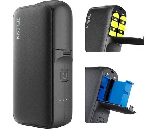 TELESIN charger+power bank for GoPro Hero 11/10/9 GP-PB-001