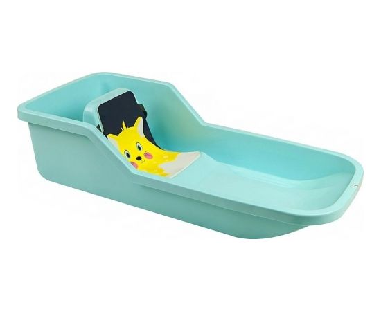 Пластиковые санки со спинкой Hamax Baby Bob, мятный