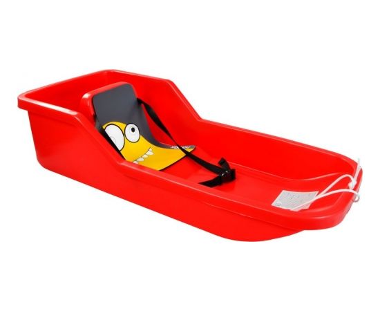 Пластиковые санки Hamax со спинкой Baby Bob красный