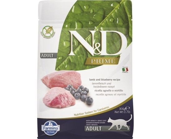 Farmina FARMINA N&D PRIME CAT LAMB&BLUEBERRY ADULT 300G