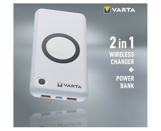 VARTA Portable Wireless Powerbank 15000mAh Silver