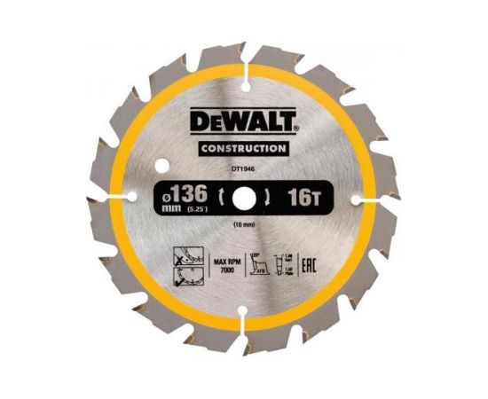 Griešanas disks DeWalt DT1951-QZ; 184x20 mm; Z24