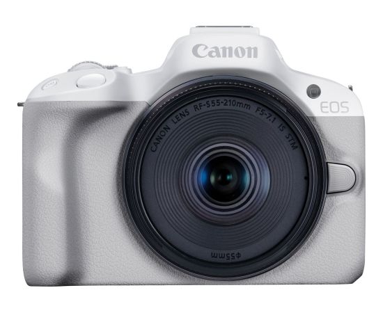 Canon EOS R50 weiß mit Objektiv RF-S 18-45mm 4.5-6.3 IS STM