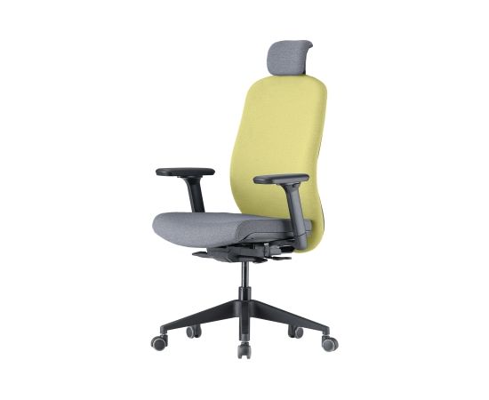Up Up Athene ergonomic office chair Black, Grey + Green fabric