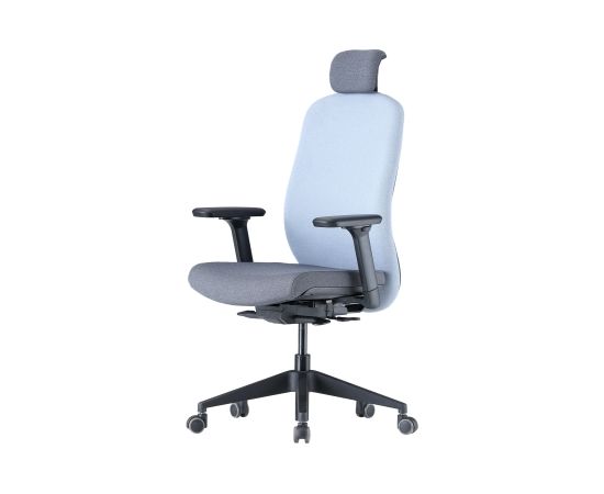 Up Up Athene ergonomic office chair Black, Grey + Blue fabric