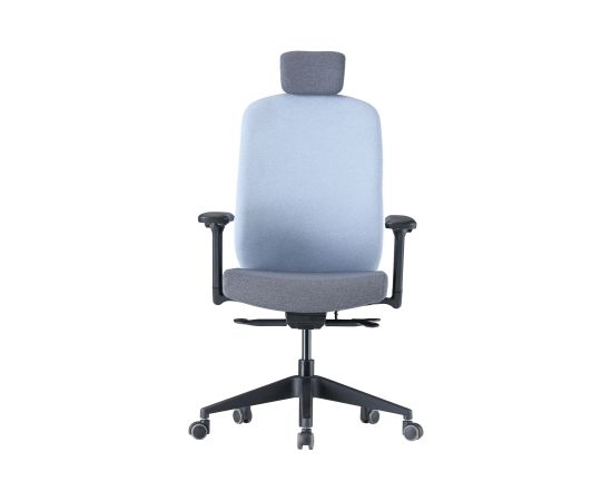 Up Up Athene эргономичное офисное кресло чёрное, серая + синяя ткань