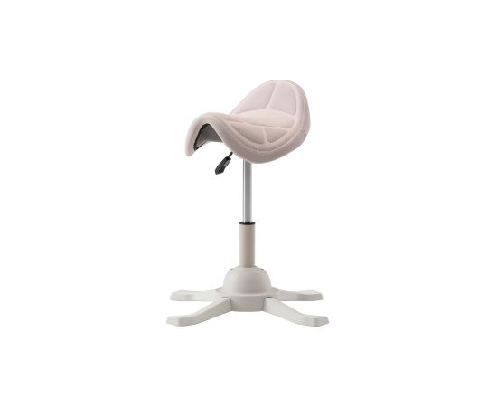 Up Up Toronto ergonomic balance stool White, Ivory fabric, longer gas lift