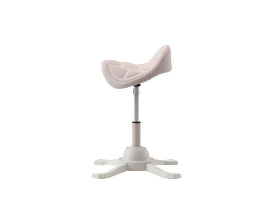 Up Up Toronto ergonomic balance stool White, Ivory fabric, longer gas lift