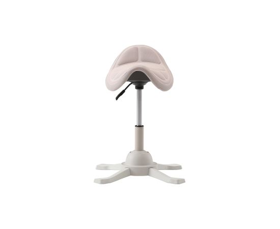 Up Up Toronto ergonomic balance stool White, Ivory fabric, longer gas lift