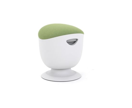 Up Up Seul ergonomic balance stool White, D42 Green fabric