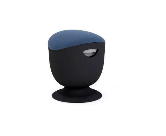 Up Up Seul ergonomic balance stool Black, D47 Blue fabric