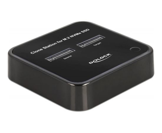 DeLOCK USB 3.0 docking and cloning station 2 x M.2 NVMe, docking station (black, M.2 SSD)