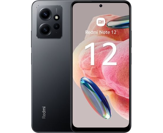 Xiaomi Redmi Note 12 (Onyx Gray) Dual SIM 6.67“ AMOLED 1080x2400/2.0GHz&1.8GHz/64GB/4GB RAM/Android12/4G,MZB0DMBEU Xiaomi