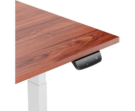 Регулируемый по высоте стол Up Up Thor белый, столешница темный орех M