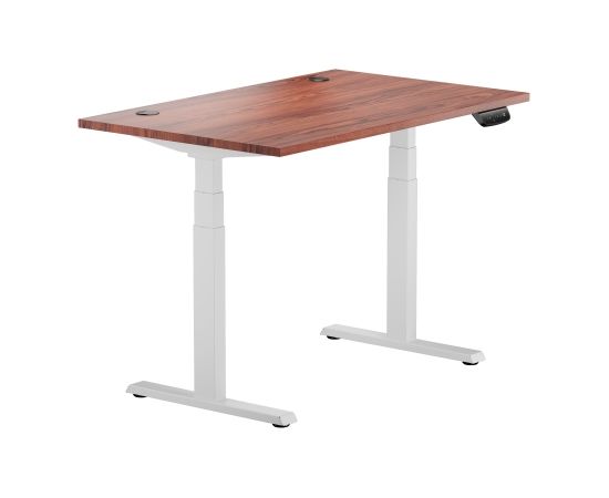 Регулируемый по высоте стол Up Up Thor белый, столешница темный орех M