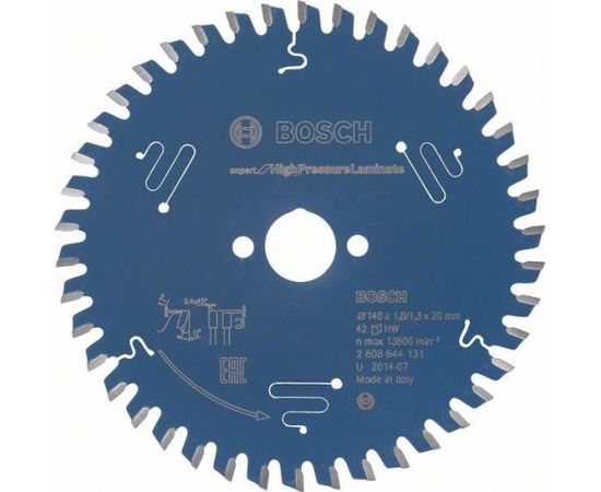 Griešanas disks Bosch 2608644131; 140x20 mm; Z42