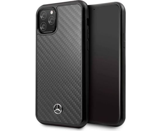 Mercedes-Benz  
       Apple  
       iPhone 11 Pro Max Hard Case Leather Carbon Fiber 
     Black