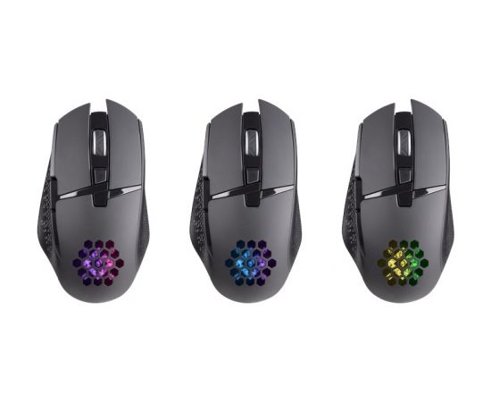 MOUSE DEFENDER GM-514 GLORY OPTIC RF RGB 3200dpi 7P BLACK