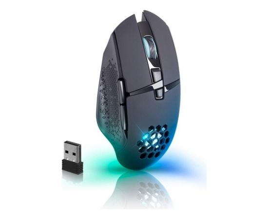 MOUSE DEFENDER GM-514 GLORY OPTIC RF RGB 3200dpi 7P BLACK