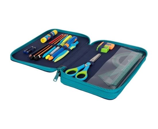 Double decker school pencil case with equipment Coolpack Jumper XL Happy Unicorn