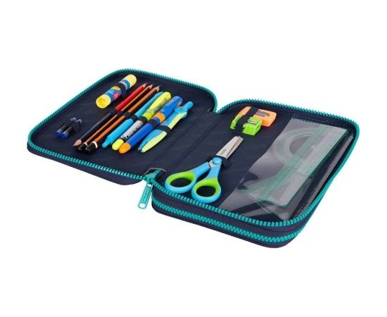 Double decker school pencil case with equipment Coolpack Jumper XL Wishes