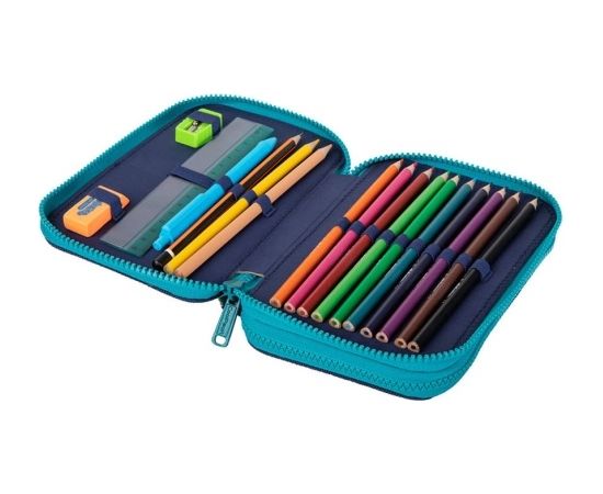 Double decker school pencil case with equipment Coolpack Jumper 2 Happy Unicorn