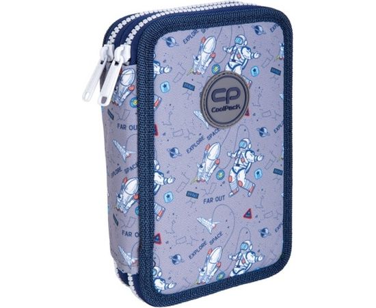 Double decker school pencil case with equipment Coolpack Jumper 2 Cosmic Mugursomas