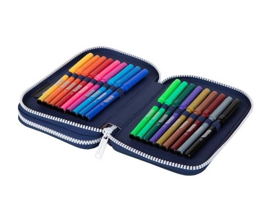 Double decker school pencil case with equipment Coolpack Jumper 2 Cosmic Mugursomas