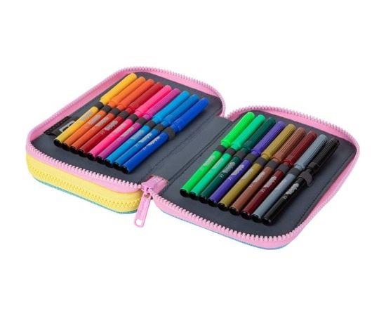 Double decker school pencil case with equipment Coolpack Jumper 2 Dancefloor