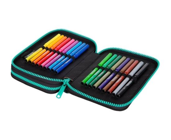 Double decker school pencil case with equipment Coolpack Jumper 2 Milky Way