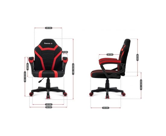 Gaming chair for children Huzaro Ranger 1.0 Red Mesh, black, red