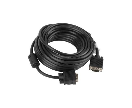 Lanberg CA-VGAC-10CC-0100-B VGA cable 10 m VGA (D-Sub) Black