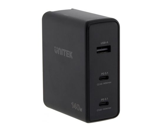 UNITEK WALL CHARGER GAN 2X USB-C, USB-A, 140W