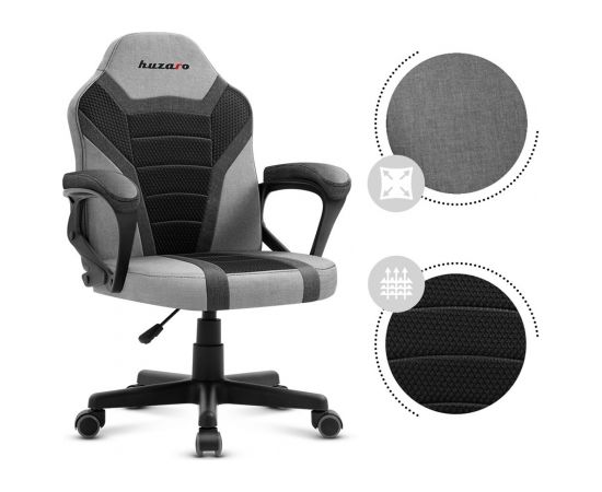 Gaming chair for children Huzaro HZ-Ranger 1.0 Gray Mesh, gray and black