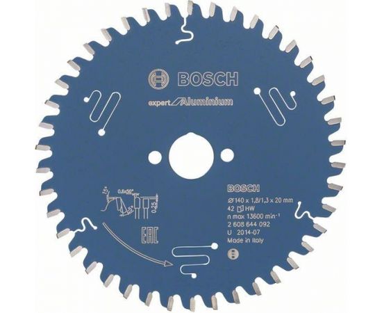 Griešanas disks Bosch 2608644092; 140x20 mm; Z42
