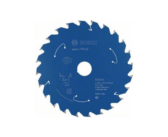 Griešanas disks Bosch 2608644498; 136x20 mm; Z24