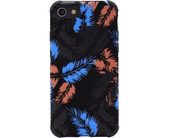 Fusion leaves case silikona aizsargapvalks Samsung A125 Galaxy A12 melns - zils