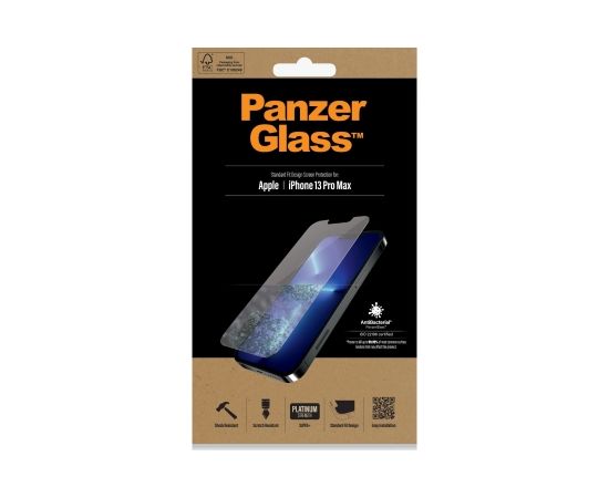 PanzerGlass Clear Screen Protector, Apple, iPhone 13 Pro Max, Tempered glass