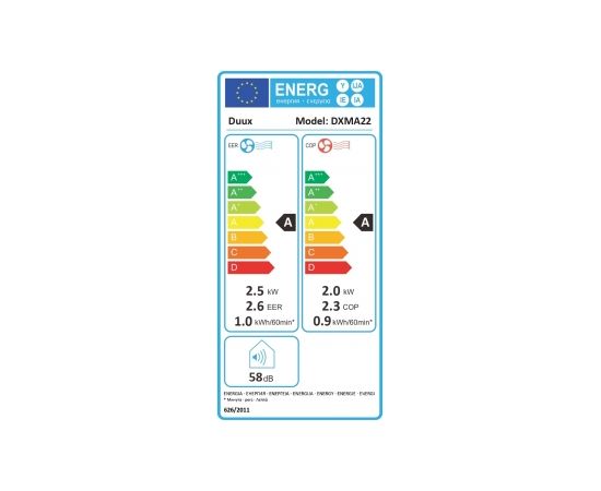 Duux DXMA22 Smart Mobile Airconditioner + Heat function 2.3kW 9000BTU/h