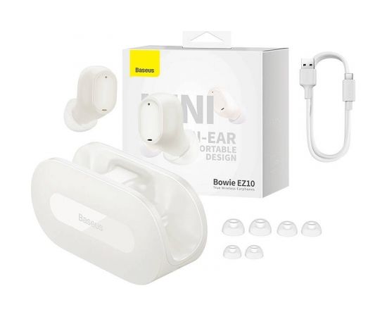 Wireless earphones Baseus Bowie EZ10 (white)