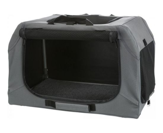 Trixie Easy Soft Kennel, buda domowa dla psa, szara, XS–S: 50 × 33 × 36 cm