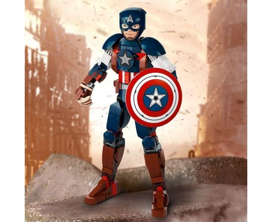 LEGO Marvel Figurka Kapitana Ameryki do zbudowania (76258)