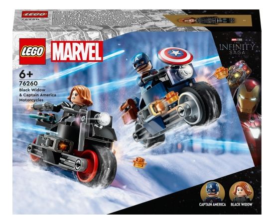 LEGO Marvel Motocykle Czarnej Wdowy i Kapitana Ameryki (76260)