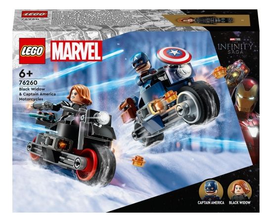 LEGO Marvel Motocykle Czarnej Wdowy i Kapitana Ameryki (76260) LEGO Marvel