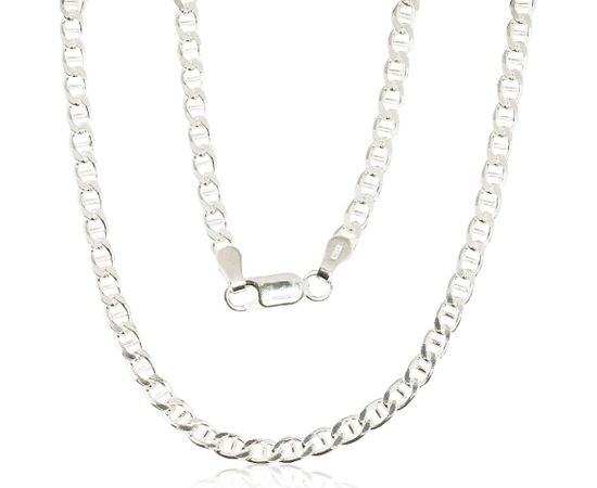 Серебряная цепочка Марина 3 мм, алмазная обработка граней #2400068, Серебро 925°, длина: 55 см, 9.7 гр.