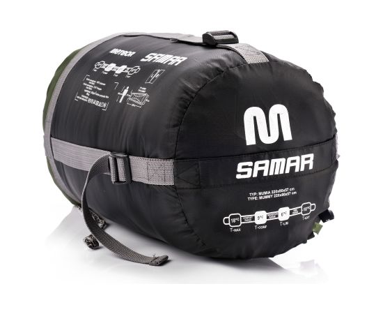 Meteor Samar R guļammaiss olīvu/melns Guļammaisi