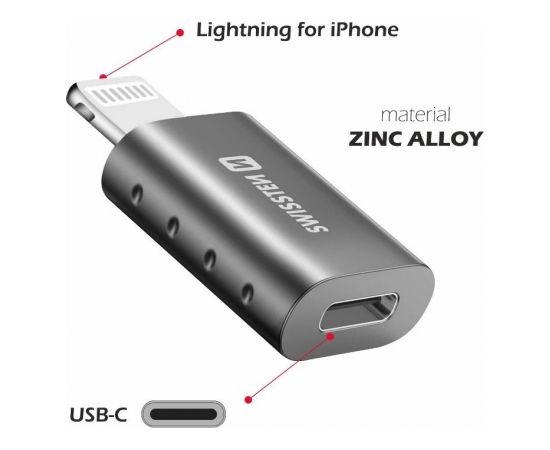 Swissten Adapteris Lightning uz USB-C